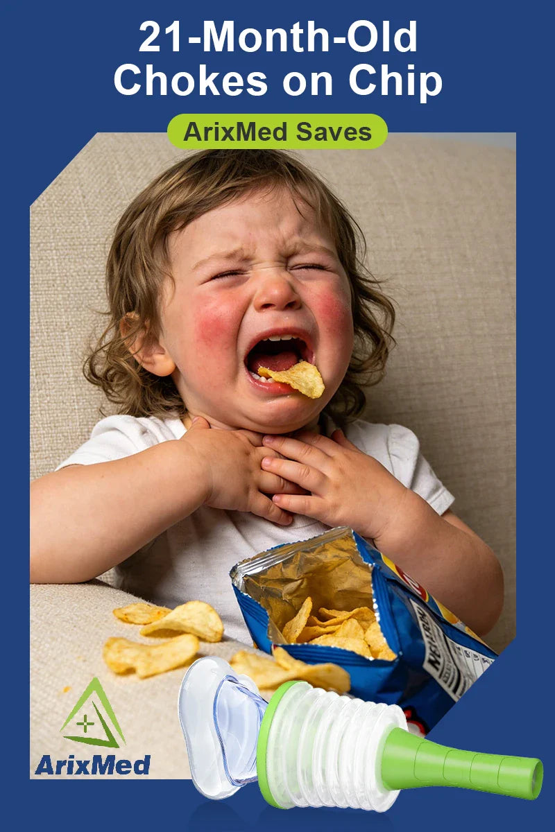 #1038 ArixMed Saved Zara, 21-Month-Old, Chokes on Chip – ARIX MED INC