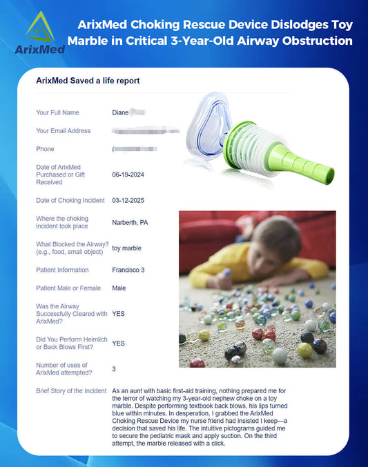 #166 ArixMed Clears Toy Marble from 3-Year-Old's Airway