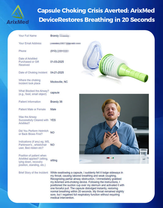 #251 ArixMed Saves Man from Choking on Capsule