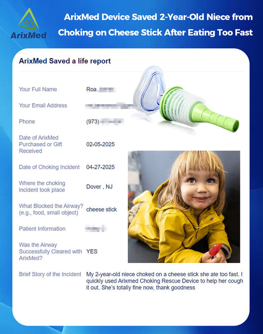#277 Toddler Saved from Choking with ArixMed