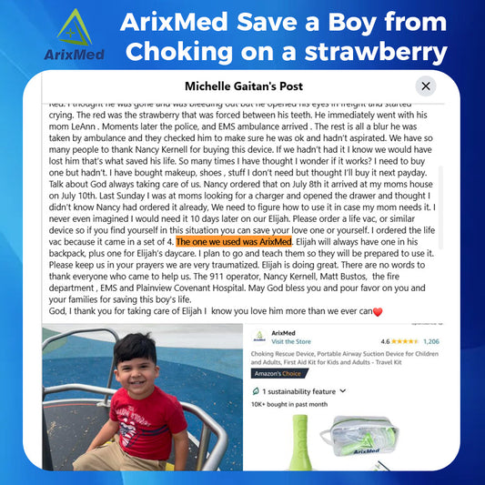 #38 ArixMed Saved Elijah’s Life – from Choking on a Strawberry